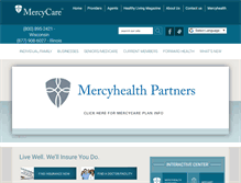 Tablet Screenshot of mercycarehealthplans.com